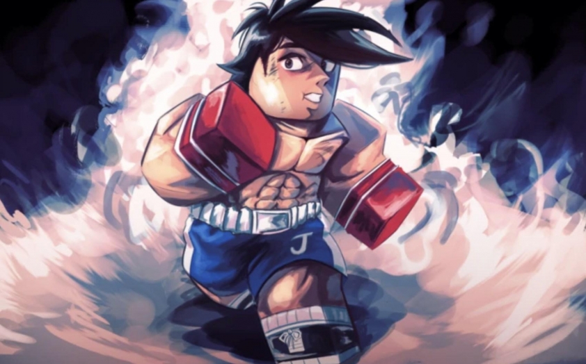 Chi tiết võ sĩ với găng tay boxing