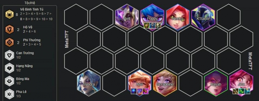 Bổ sung tướng 4-5 vàng như Seraphine, Poppy để hoàn thiện mốc hệ