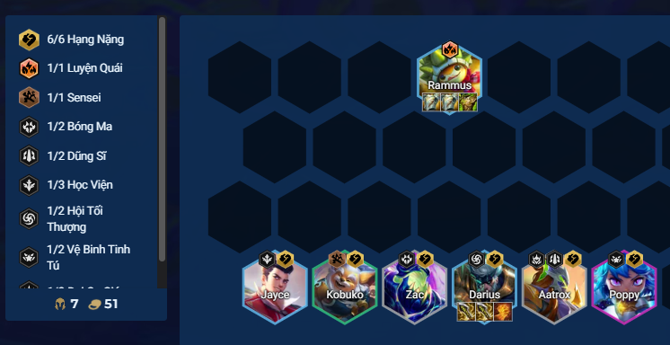 Nâng cấp Rammus và Darius lên 3 sao