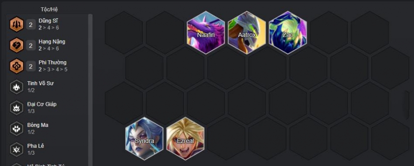 Xây dựng đội hình đầu game
