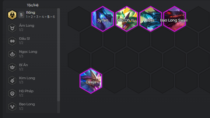 Thay đổi tướng và tận dụng slot 4 Rồng