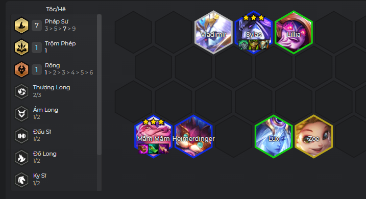 Đội hình Pháp Sư Măm Măm với các tướng chủ lực