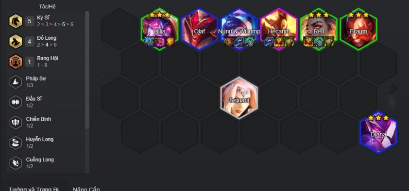 Chiến thuật cuối game đội hình Lillia Kỵ Sĩ