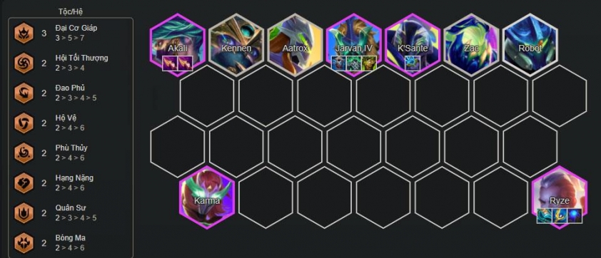 Cuối game đội hình Ryze