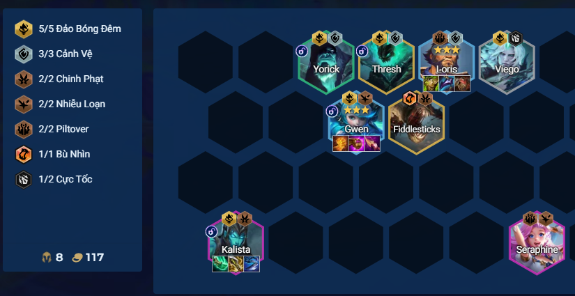 Cách chơi đội hình Gwen Đảo Bóng Đêm DTCL Mùa 16 Đội hình Gwen Đảo Bóng Đêm DTCL Mùa 16