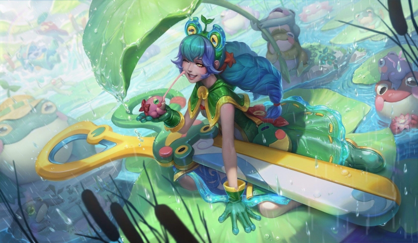 Trang phục Gwen Ếch Xanh Lữ Hành