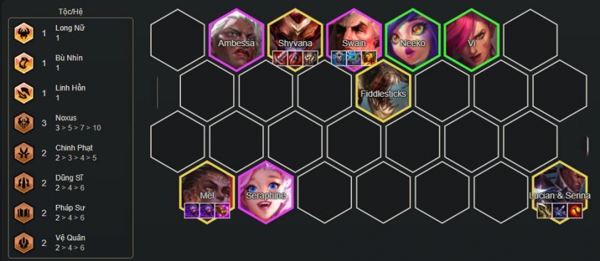 Đội hình Mel Fast 9 trong DTCL Mùa 16