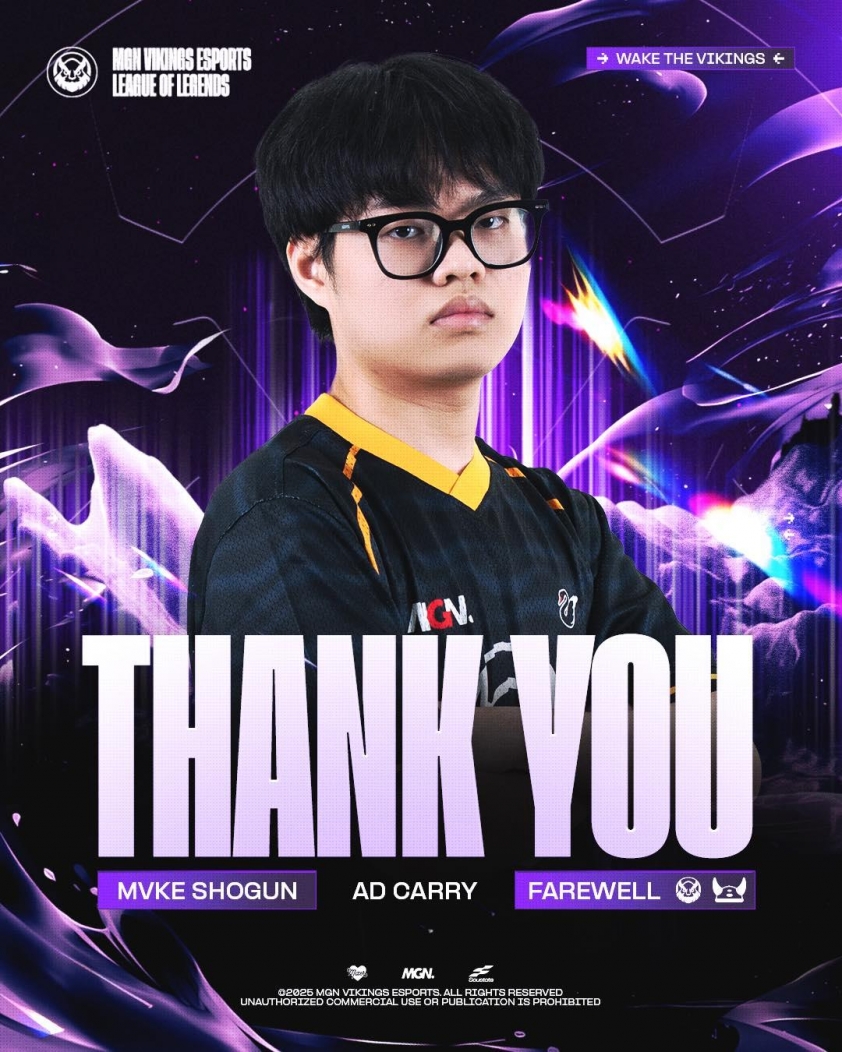 Đội tuyển của SofM chia tay siêu xạ thủ Shogun cùng đội tuyển MGN Vikings Esports