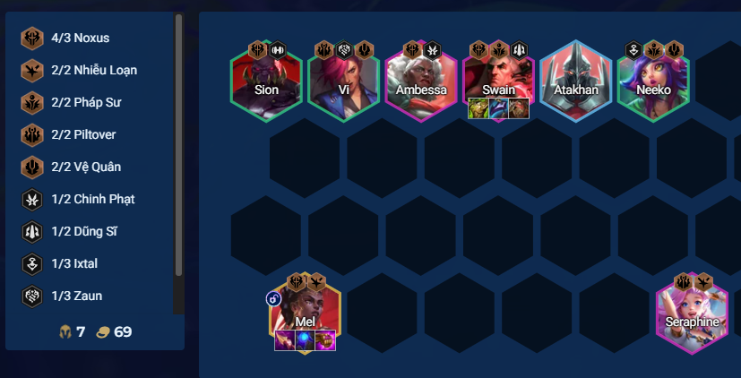 Giữa game đội hình Mel Flex Chiến thuật giữa game Mel Flex