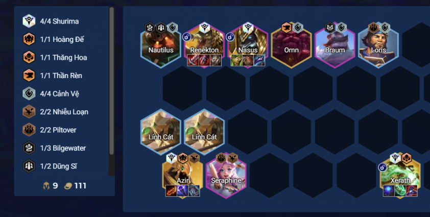 Danh sách tướng và hệ tộc Shurima