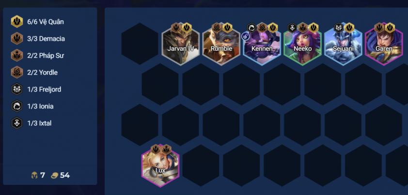 Cách chơi đội hình Vệ Quân DTCL Mùa 16 751724 Giai đoạn giữa game đội hình Vệ Quân