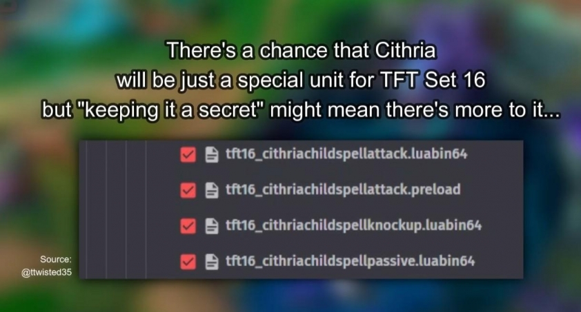 DTCL mùa 16 vô tình hé lộ tướng mới của LMHT Dữ liệu rò rỉ tướng mới trong DTCL mùa 16