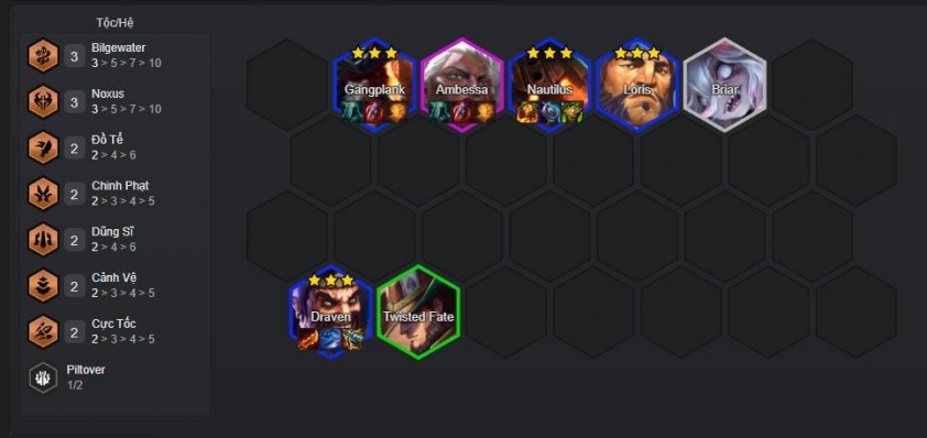 Chiến thuật giữa game đội hình Draven Cảnh Vệ