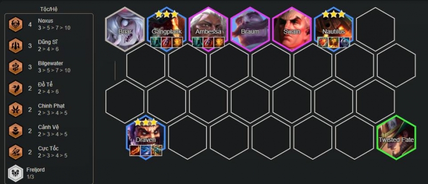 Hoàn thiện đội hình cuối game