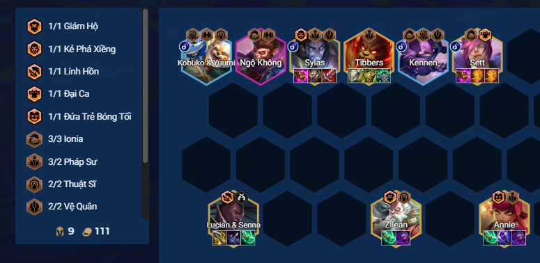 Đội hình Yordle Fast 9 trong DTCL