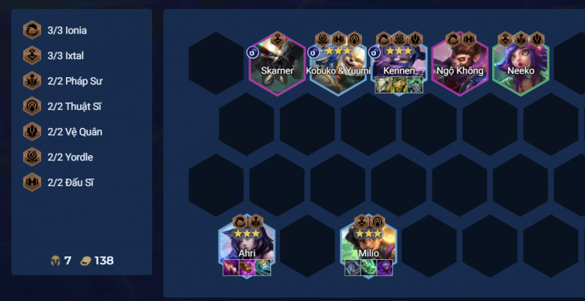 Đội hình Ahri reroll DTCL Mùa 16