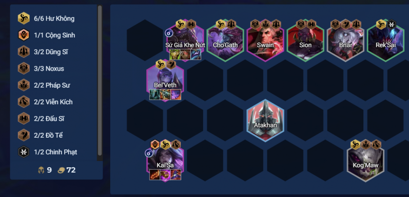 Đội hình Kai'sa Hư Không