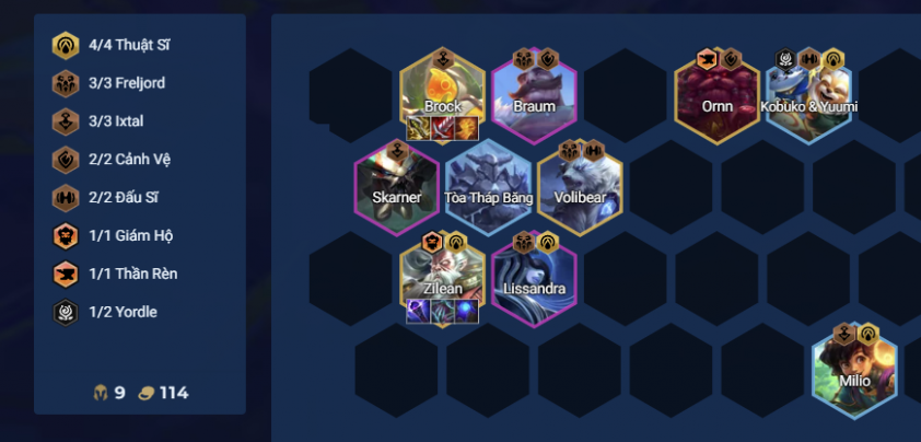 Đội hình Brock thuật sĩ mạnh mẽ