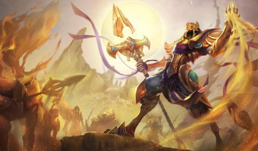 Azir cùng Lính Cát gây sát thương phép mạnh