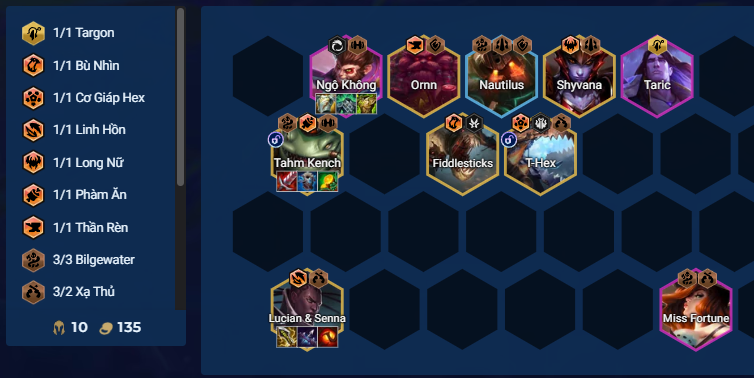 Đội hình Tahm Kench Carry DTCL Mùa 16