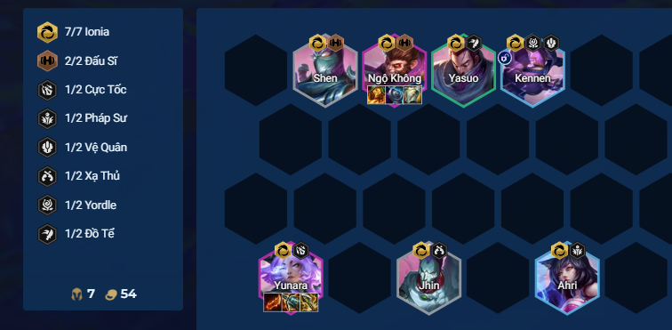 Xây dựng đội hình giữa trận đấu