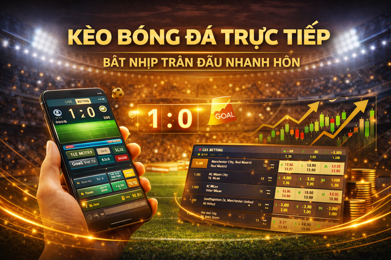 Kèo bóng đá trực tiếp hấp dẫn