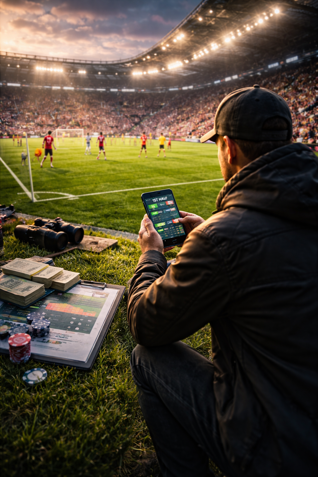 Cược thủ theo dõi trận đấu